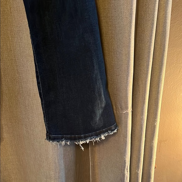 NYDJ Dark Blue Billie mini boot cut Jeans sz 10 excellent like new condition - Picture 4 of 5